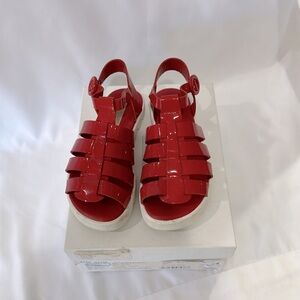 Dolce & Gabbana red kids sandals